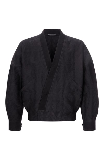 Мужской бомбер из вискозы и льна GIORGIO ARMANI, арт. GM003367/AF26192