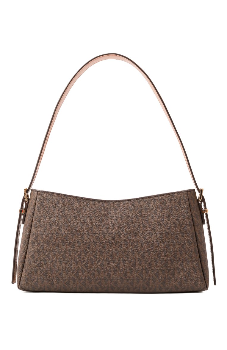 Женская сумка moore medium MICHAEL MICHAEL KORS коричневого цвета, арт. 32R5G90C6B | Фото 6 (Размер: medium; Материал: Экокожа, Канва)