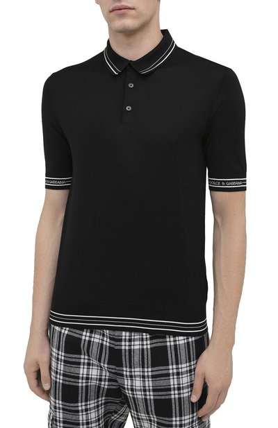 Шелковое поло DOLCE & GABBANA, арт. GXA45T/JASNJ, фото 3