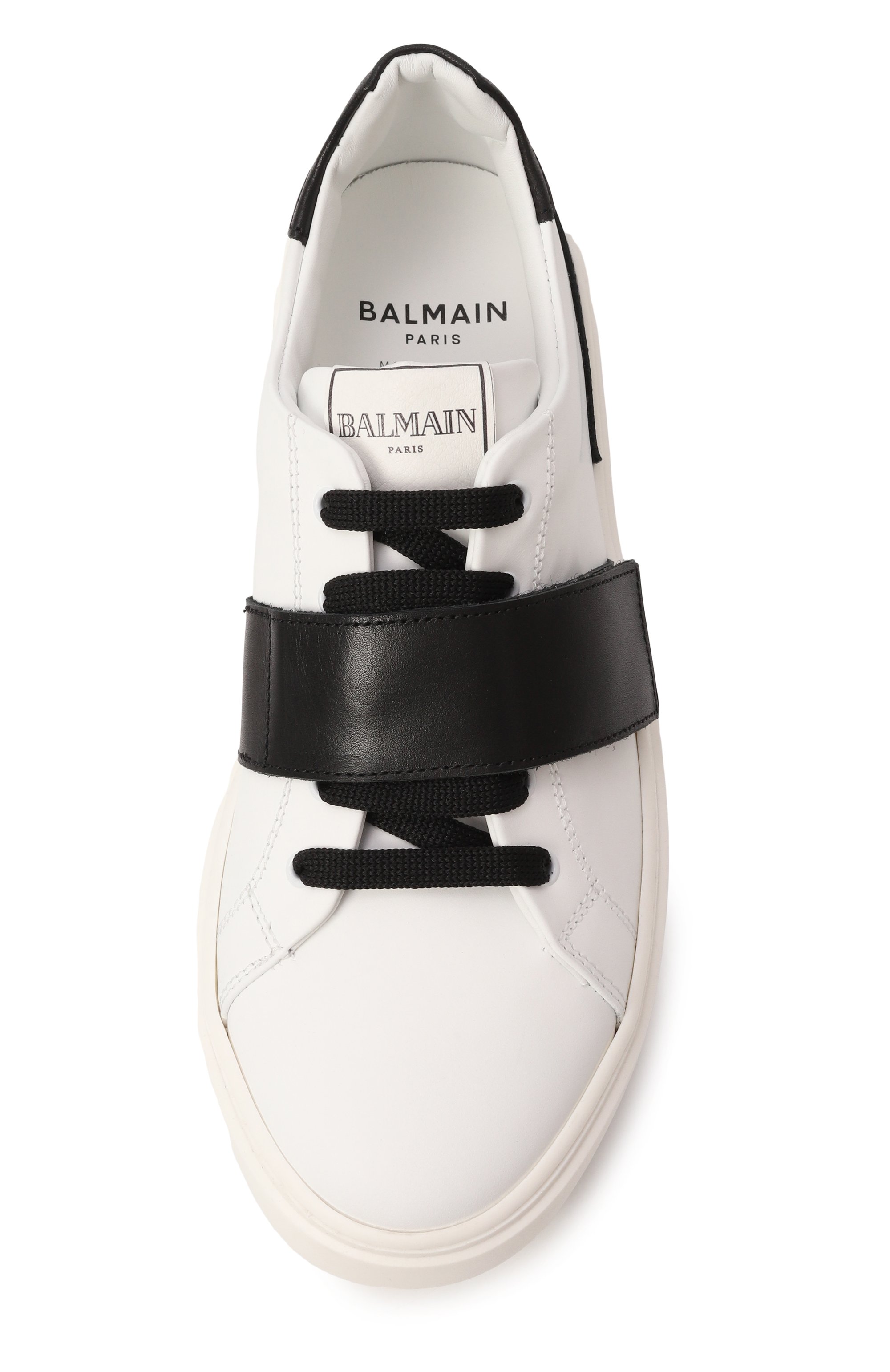 Кожаные кеды BALMAIN, арт. BW0Q56, фото 4