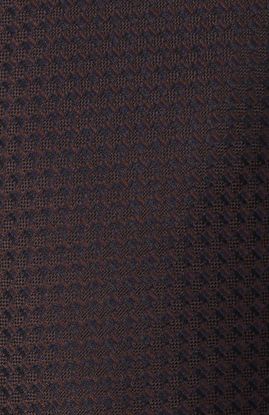 Шелковый галстук Canali 18/HJ04395 Коричневый  18/HJ04395 Фото 4