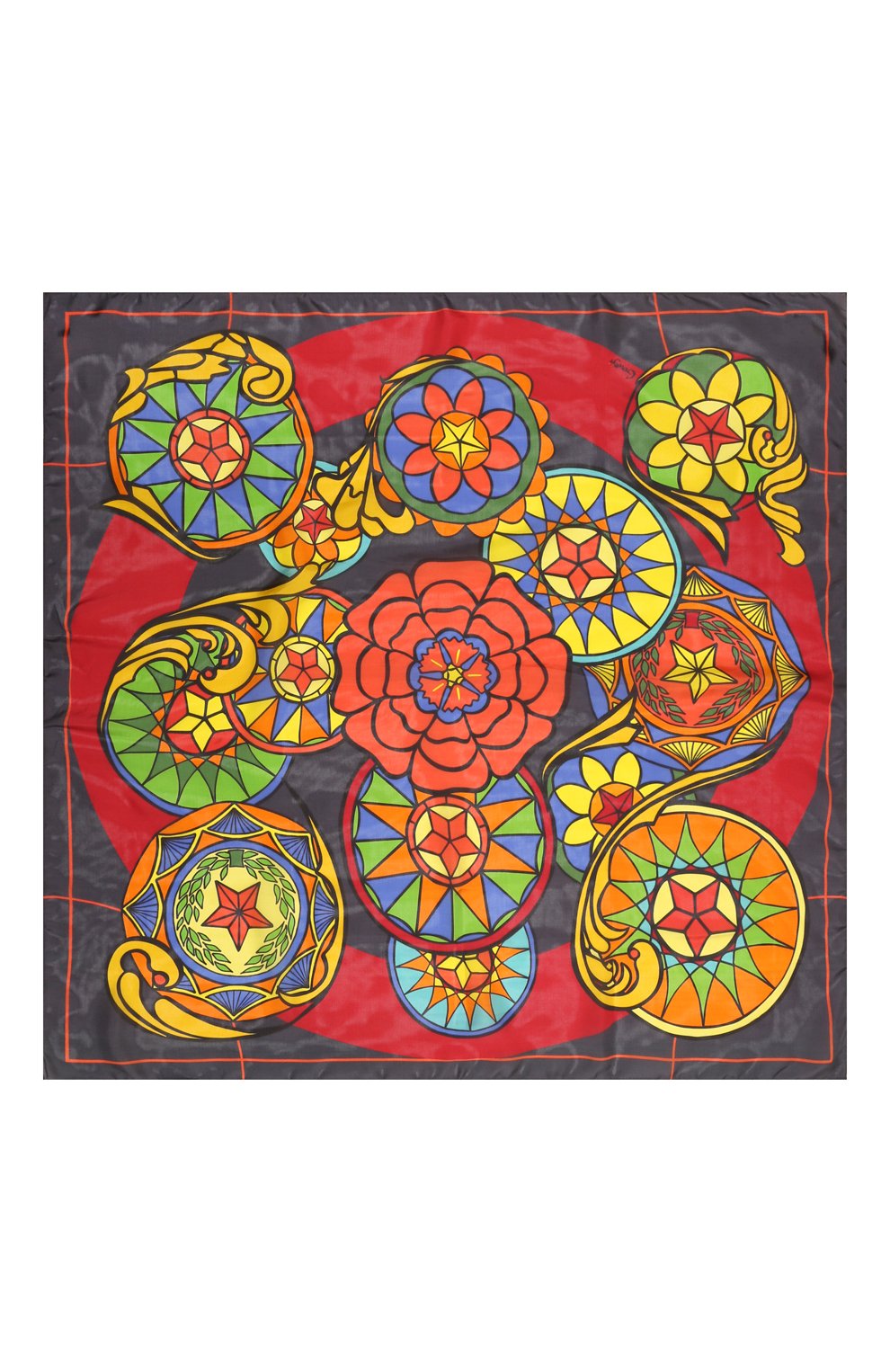 Шелковый платок витражи GOURJI, арт. T27VITR7RRD/1, фото 4