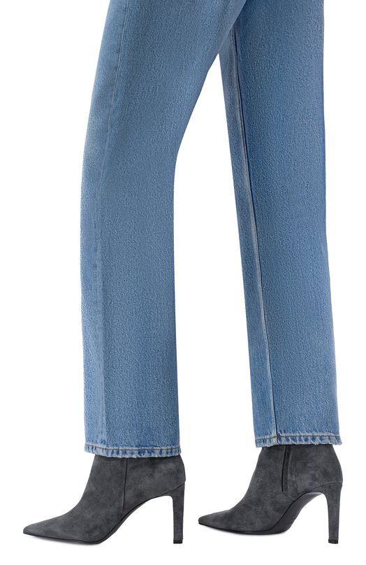 Замшевые ботильоны Frankie 85 Jimmy Choo FRANKIEAB85SVV Серый  FRANKIEAB85SVV Фото 2