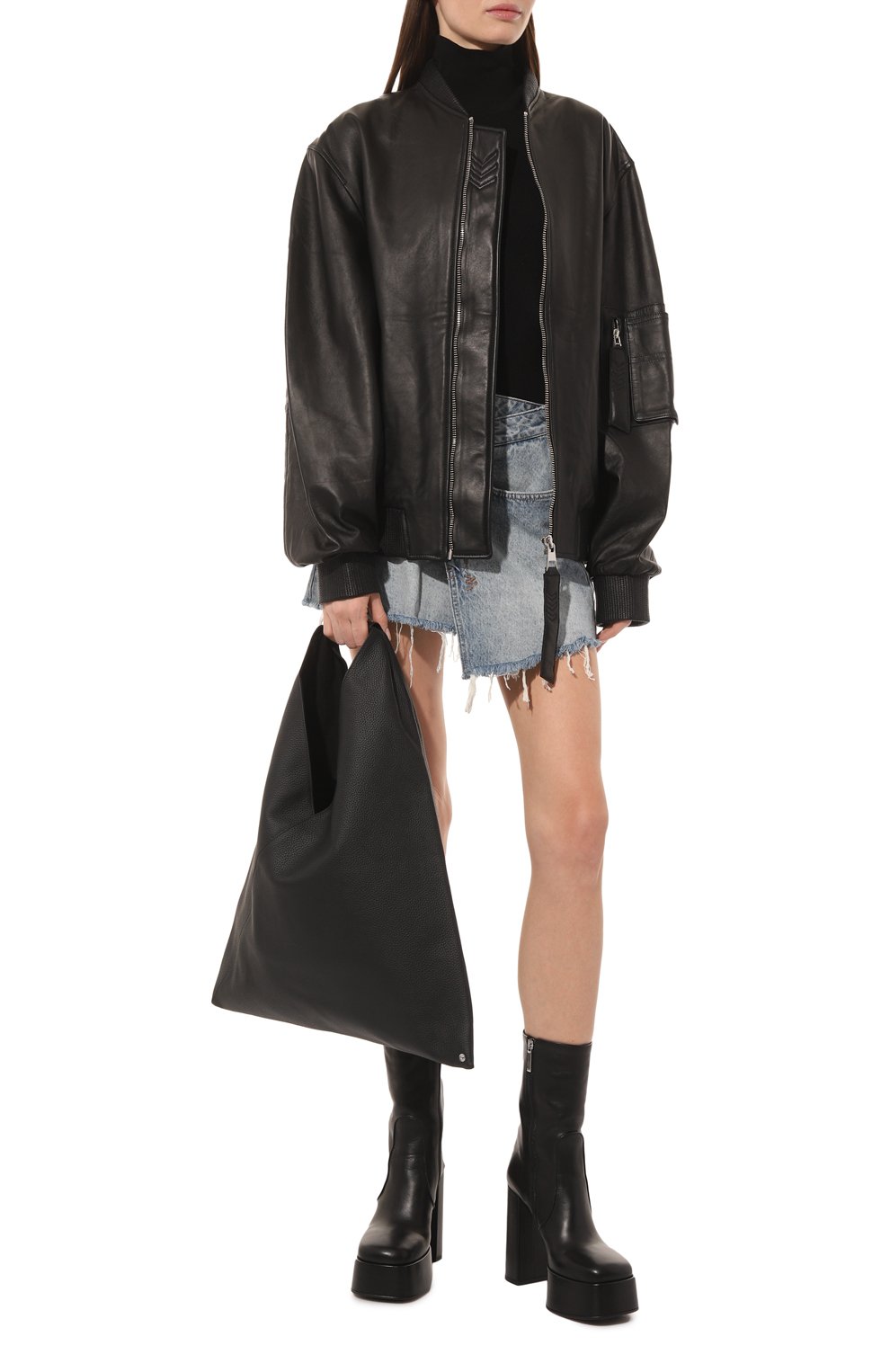 Сумка japanese large MM6 черного цвета по цене 77650 руб., арт. S54WD0039/P4344, фото 7 Сумка japanese large MM6, арт. S54WD0039/P4344, фото 7