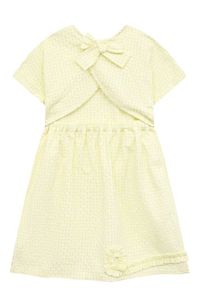 Платье IL GUFO желтого цвета по цене 15050 руб., арт. P21VM635C3125/5A-8A, фото 2 Платье IL GUFO, арт. P21VM635C3125/5A-8A, фото 2