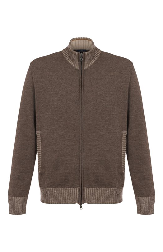 Шерстяной кардиган Paul&Shark 15311205/3XL-6XL Коричневый 15311205/3XL-6XL