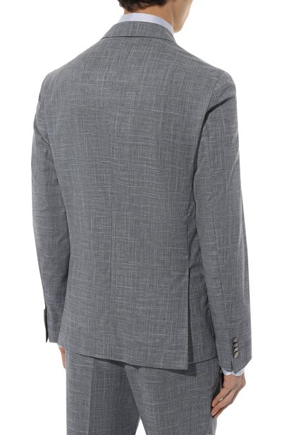 Костюм из хлопка и шерсти BOSS голубого цвета по цене 57500 руб., арт. 50489387, фото 3 Костюм из хлопка и шерсти BOSS, арт. 50489387, фото 3