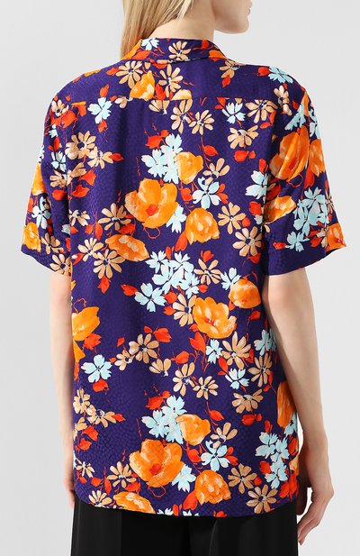 Блузка с принтом DRIES VAN NOTEN разноцветного цвета по цене 38100 руб., арт. 191-30761-7090, фото 4 Блузка с принтом DRIES VAN NOTEN, арт. 191-30761-7090, фото 4