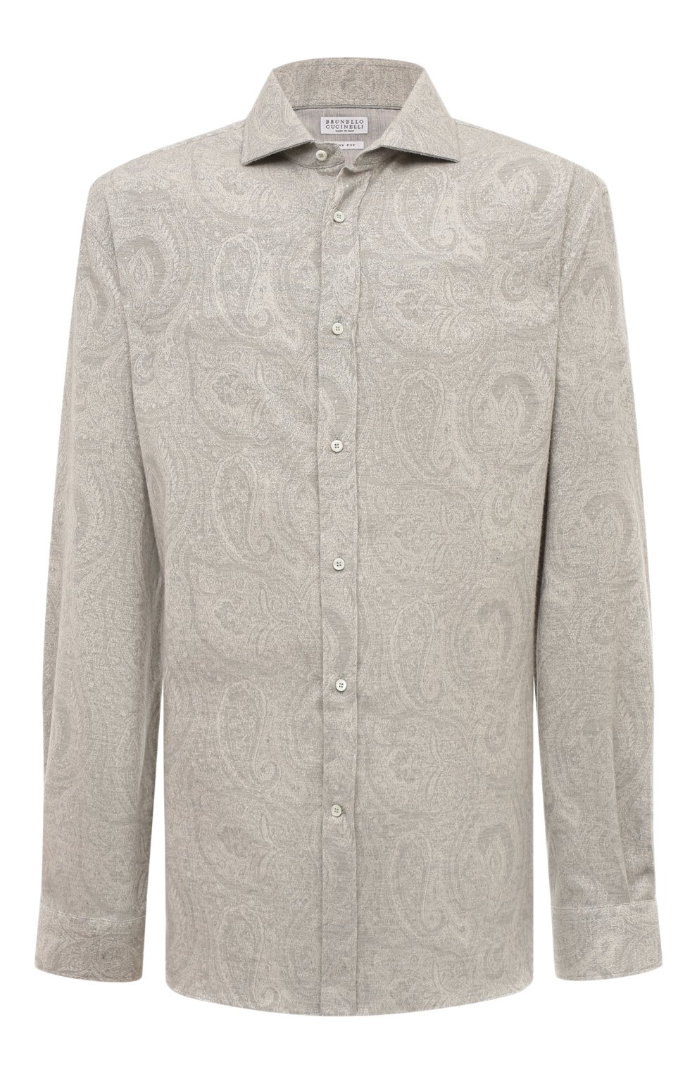 Хлопковая рубашка BRUNELLO CUCINELLI, арт. MY6200627W, фото 1
