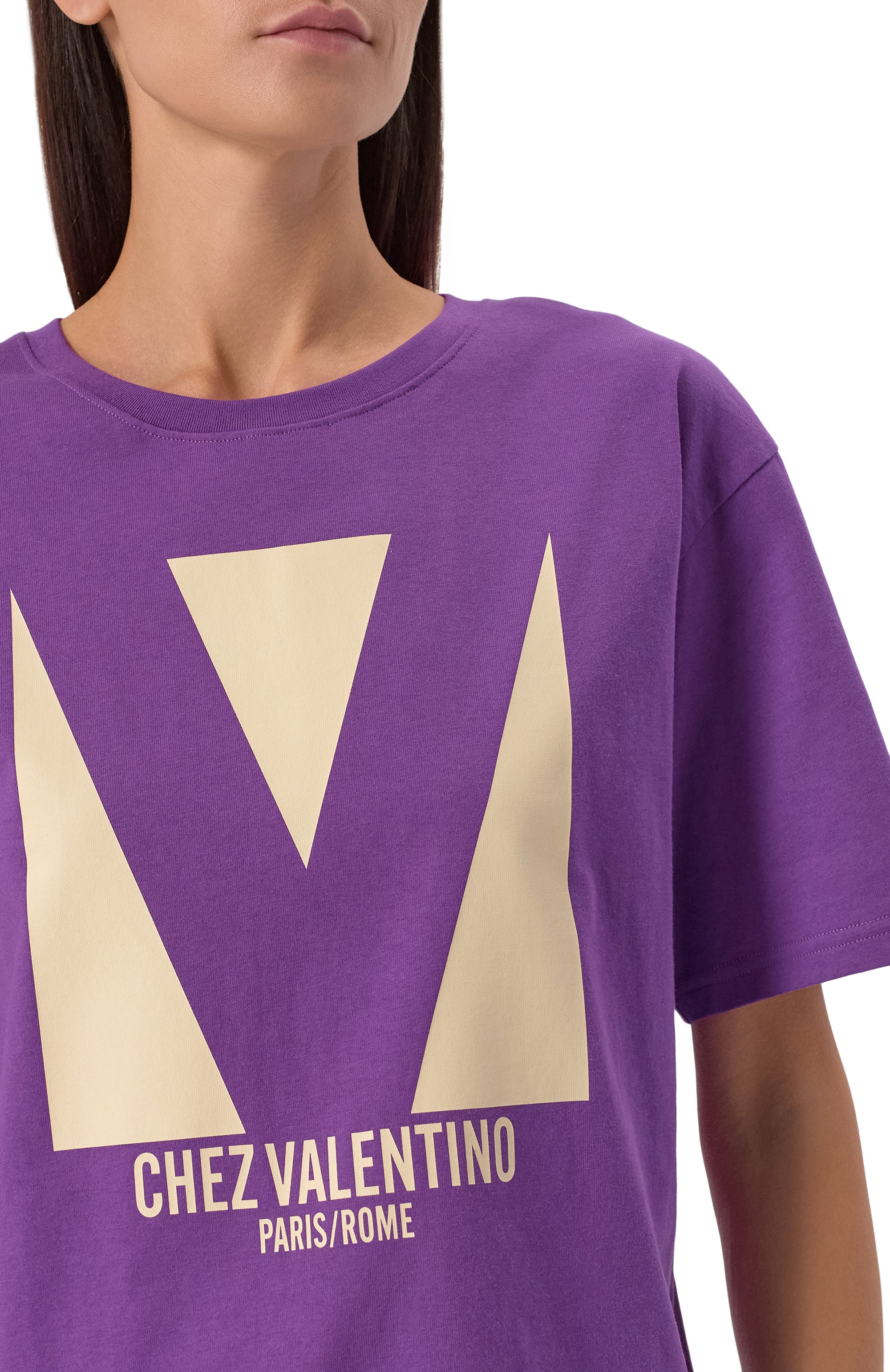 Хлопковая футболка VALENTINO, арт. 6B3MG24H95W, фото 5