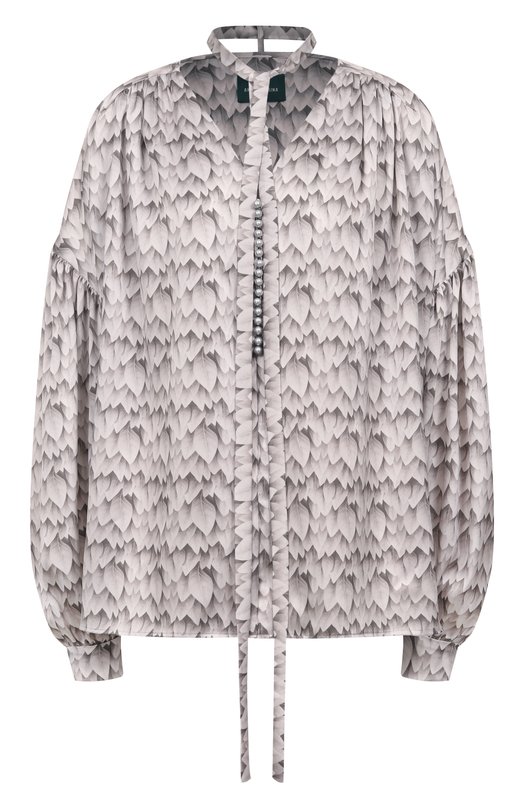 Шелкова блузка Akhmadullina 1226.2BL605/S702 Серый 1226.2BL605/S702