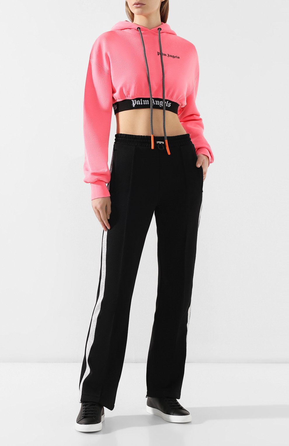 Хлопковое худи PALM ANGELS розового цвета по цене 47050 руб., арт. PWBB012R194410011201, фото 2 Хлопковое худи PALM ANGELS, арт. PWBB012R194410011201, фото 2