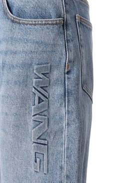 Женские джинсы ALEXANDER WANG голубого цвета, арт. 4DC1254610 | Фото 6 (Материал сплава: Проставлено; Длина (брюки, джинсы): Стандартные; Драгоценные камни: Проставлено; Материал внешний: Деним, Хлопок; Детали: Делаве; Силуэт Ж (брюки и джинсы): Прямые; Кросс-КТ: Деним; Стили: Гранж)