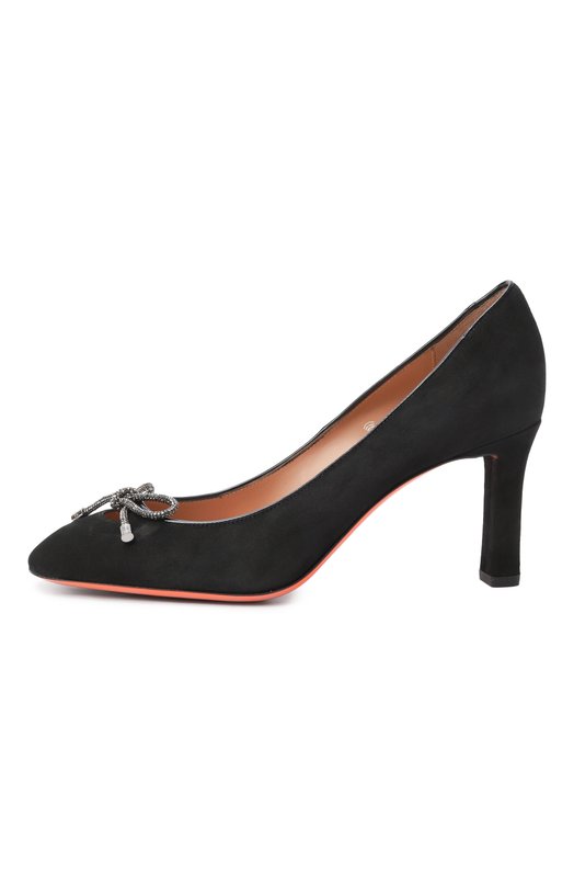 Замшевые туфли Santoni WDGG71860HI2NW0M Чёрный  WDGG71860HI2NW0M Фото 4