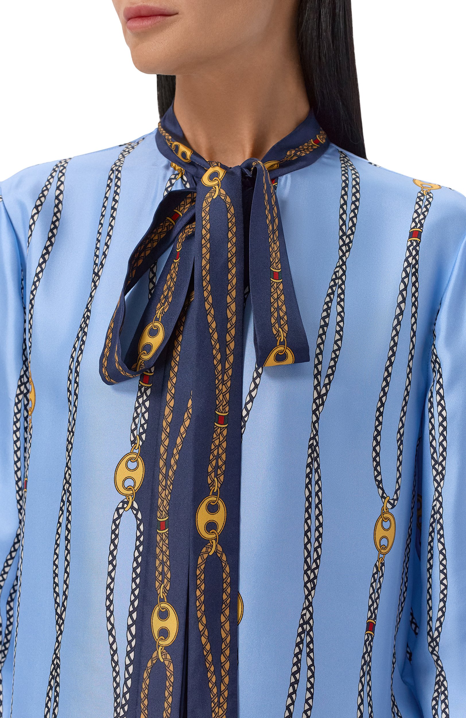 Шелковая блузка GUCCI, арт. 856109/ZAUK5, фото 5