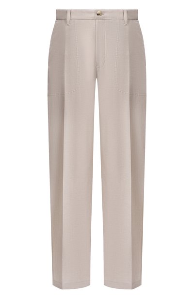 Мужские брюки из шерсти и льна CANALI, арт. U91810/AV05972