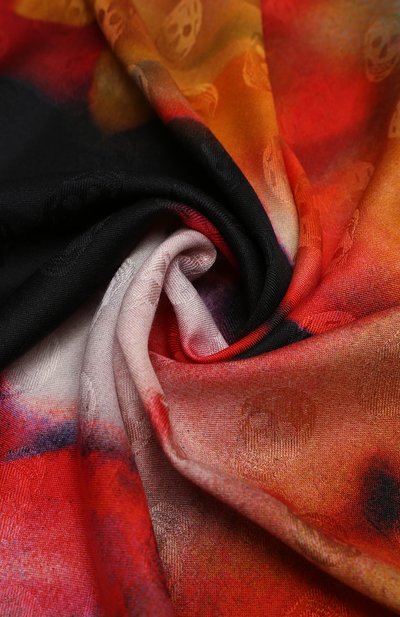 Платок из шелка и шерсти ALEXANDER MCQUEEN, арт. 757328/3631Q, фото 3