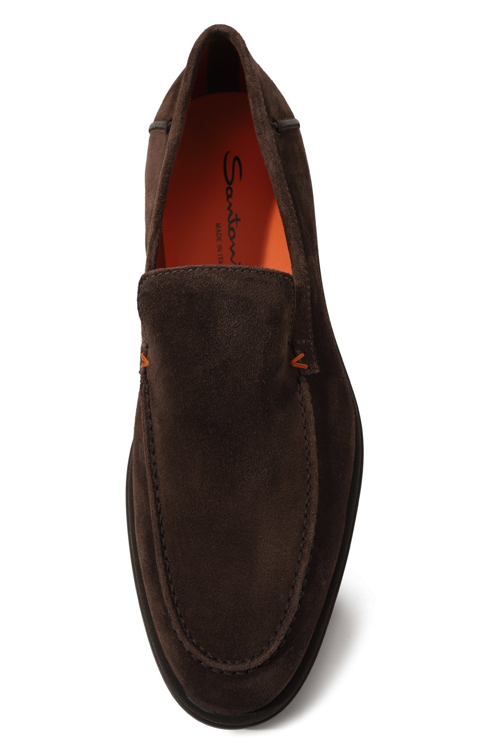 Замшевые лоферы detroit SANTONI, арт. MGDG17824SM0KSVUT50, фото 6