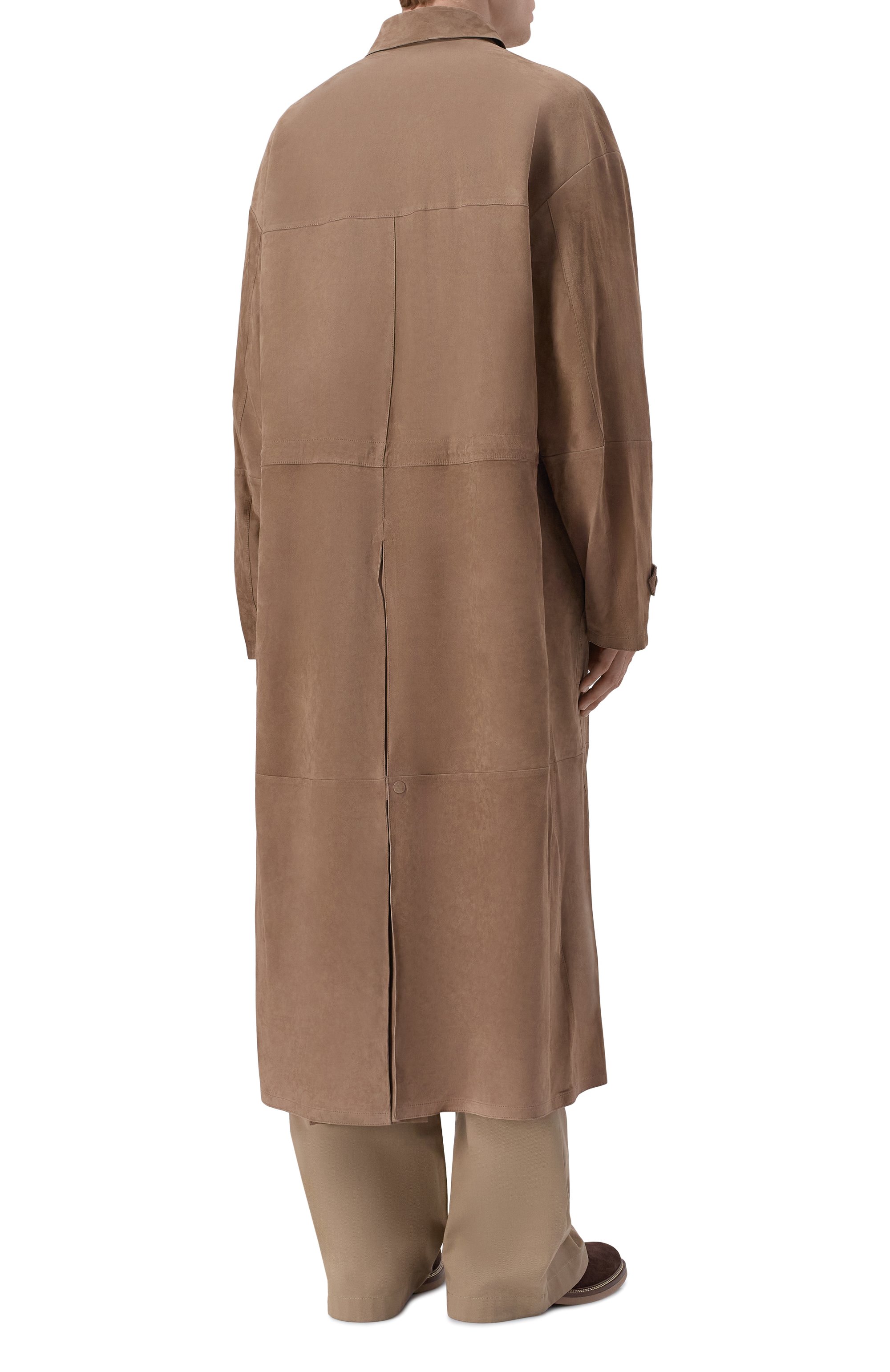 Замшевое пальто GIORGIO ARMANI, арт. GM003279/AF24925, фото 4