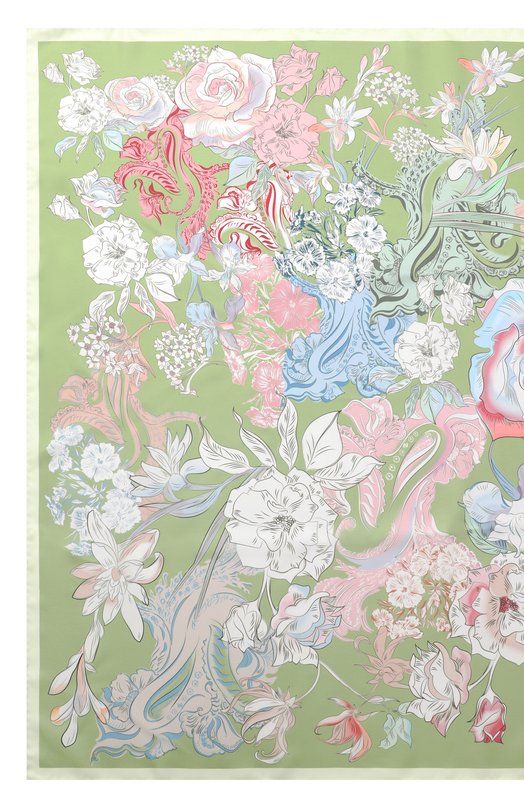 Шелковый платок Parfume Radical Chic 700023.07.02 Зелёный  700023.07.02 Фото 4