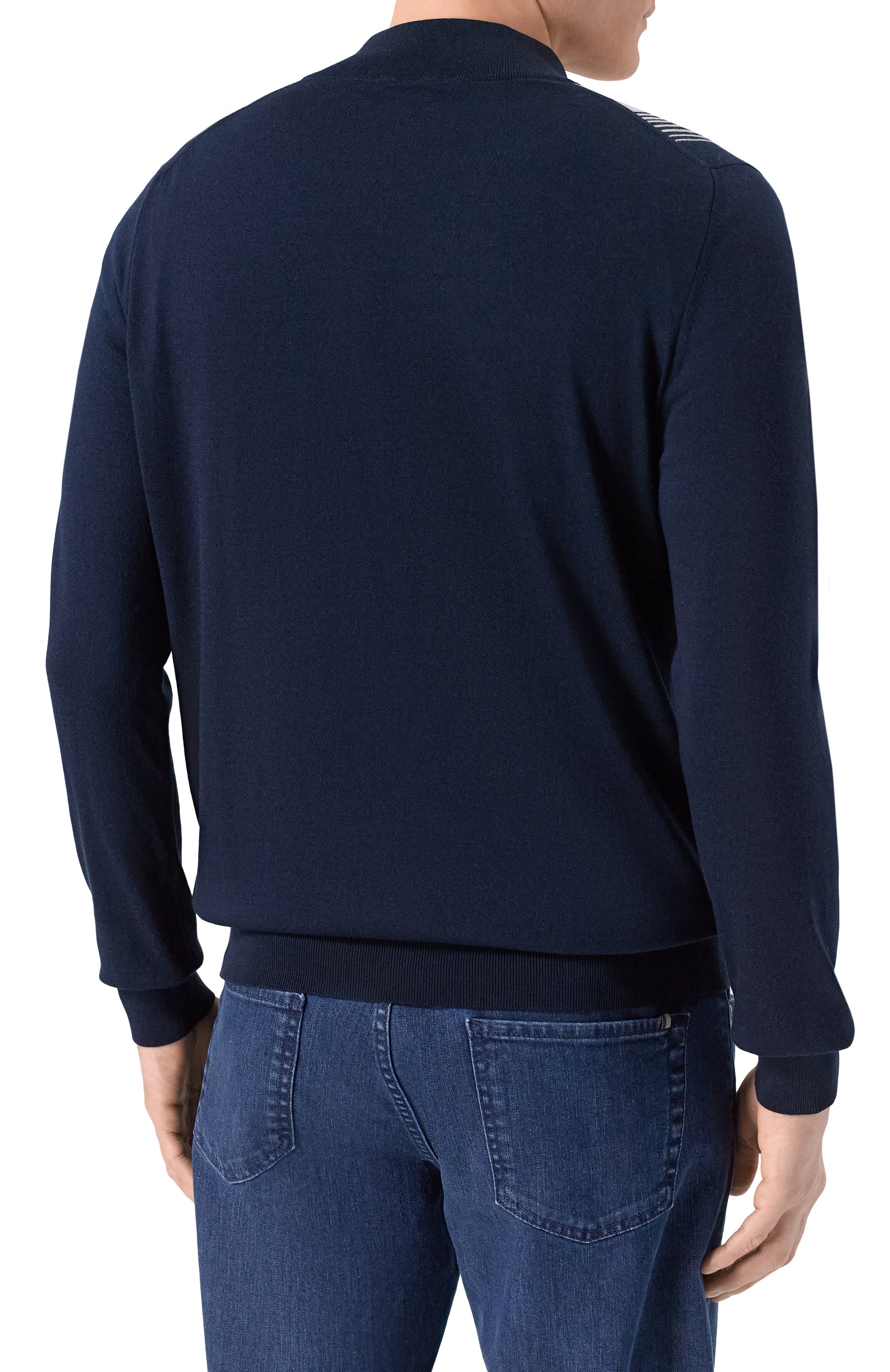 Кардиган из хлопка и шелка ZILLI, арт. KZMC01M0142VZIS00, фото 4