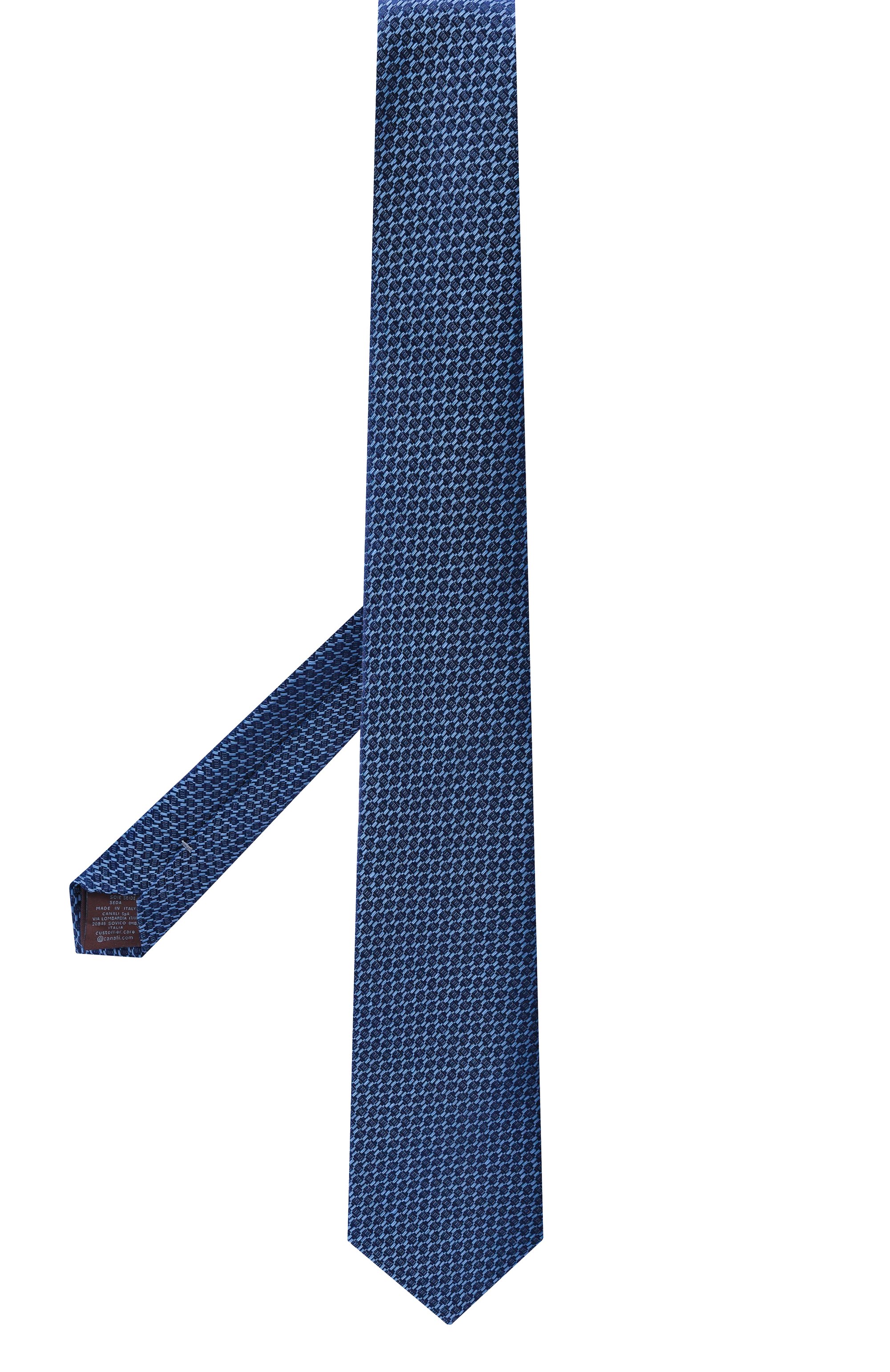 Галстук из шелка и льна CANALI, арт. 18/HJ04547, фото 3