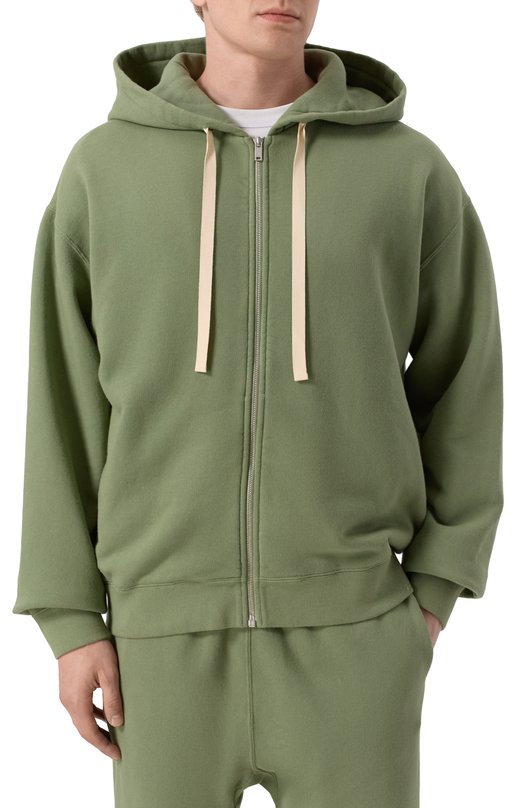 Хлопковый кардиган Jil Sander J47HG0106/J20295 Зелёный  J47HG0106/J20295 Фото 3