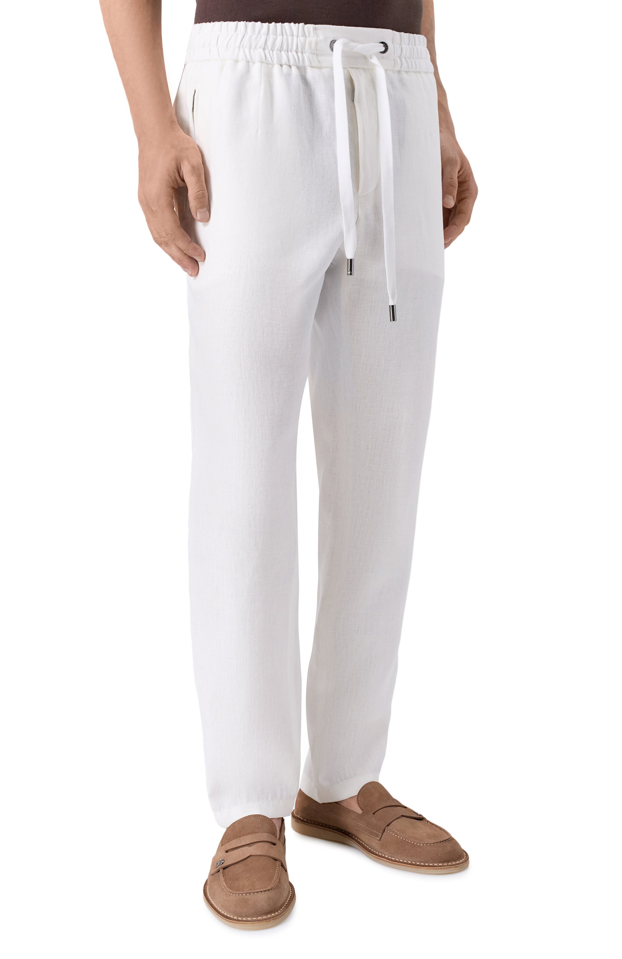 Льняные брюки DOLCE & GABBANA, арт. GVZAET/GG862, фото 3