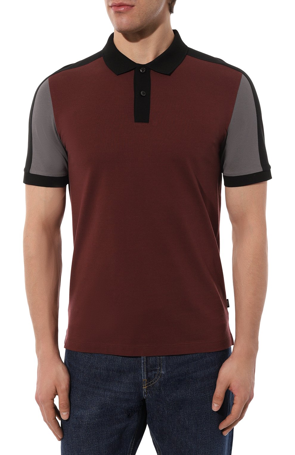 Хлопковое поло BOSS, арт. 50486192, фото 3