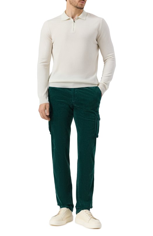 Вельветовые брюки-карго Kiton UFPPCAK0105H01 Зелёный  UFPPCAK0105H01 Фото 2