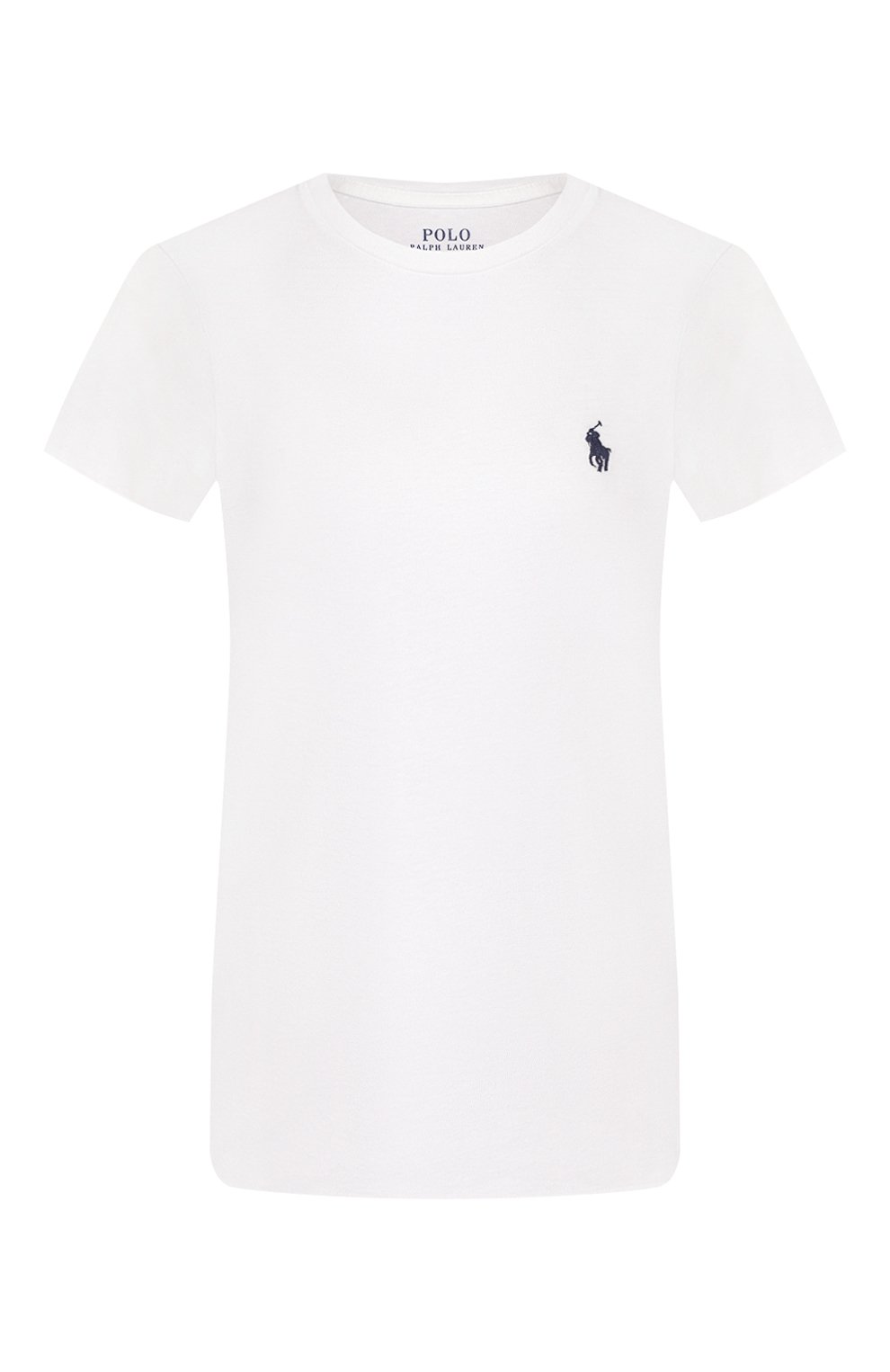Хлопковая футболка POLO RALPH LAUREN белого цвета по цене 8590 руб., арт. 211734144, фото 1 Хлопковая футболка POLO RALPH LAUREN, арт. 211734144, фото 1