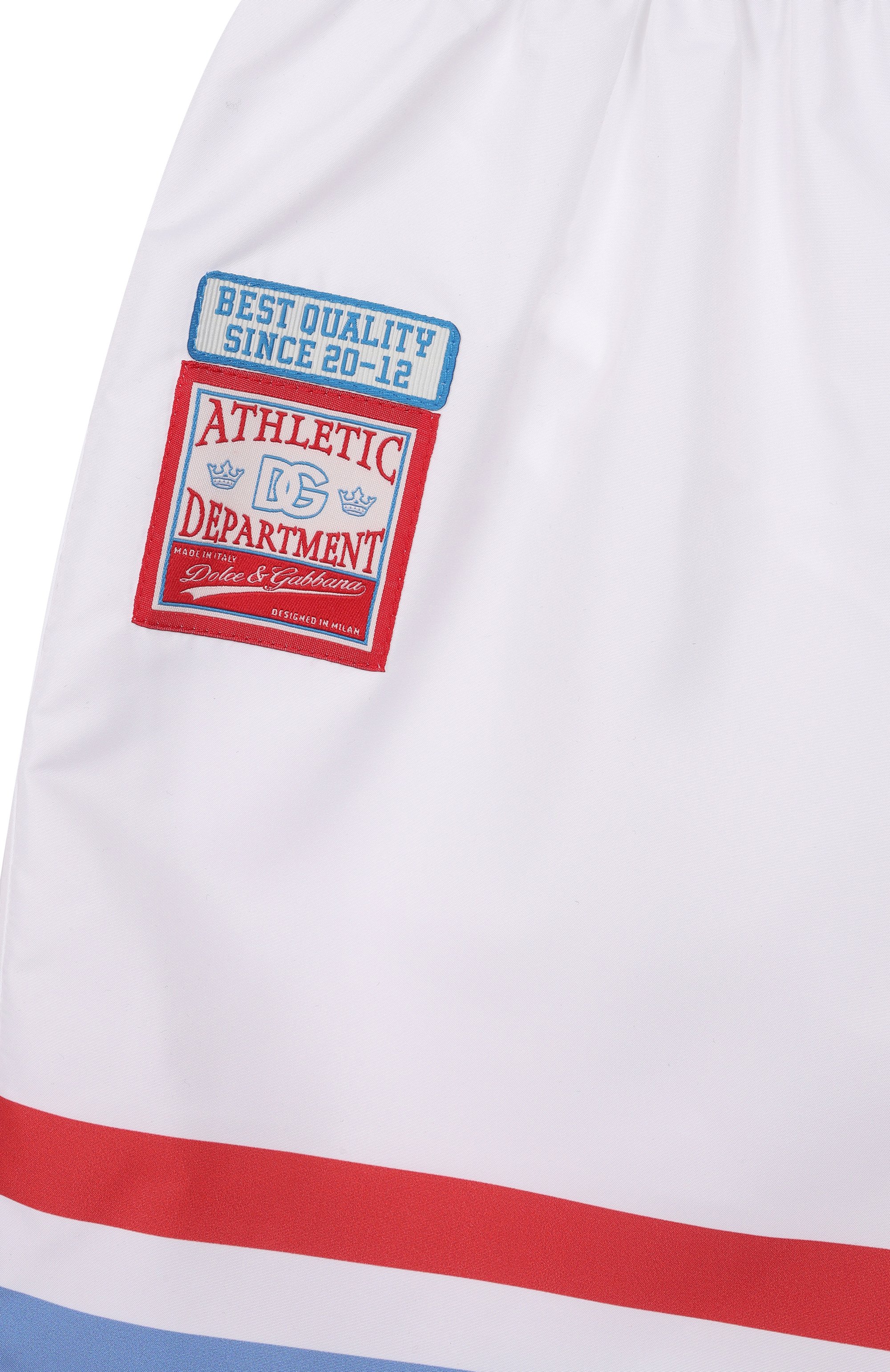 Плавки-шорты DOLCE & GABBANA белого цвета по цене 26000 руб., арт. L4J818/0N0CP_001, фото 3 Плавки-шорты DOLCE & GABBANA, арт. L4J818/0N0CP_001, фото 3