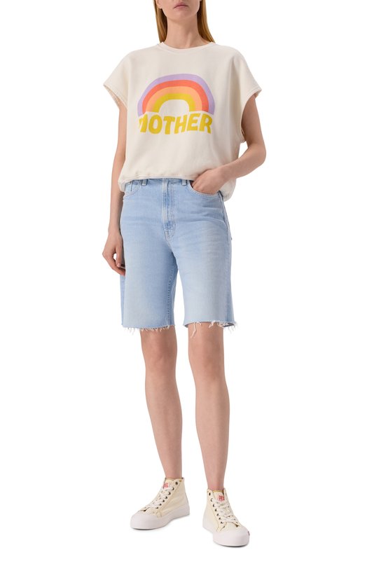 Джинсовые шорты Mother 4792-1422 Голубой  4792-1422 Фото 2