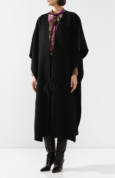 Шерстяное пончо VALENTINO, арт. TB0CG1U04NP, фото 3