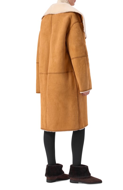 Дубленка из овчины TOTEME 254-WR00260-LE0169 Коричневый  254-WR00260-LE0169 Фото 4