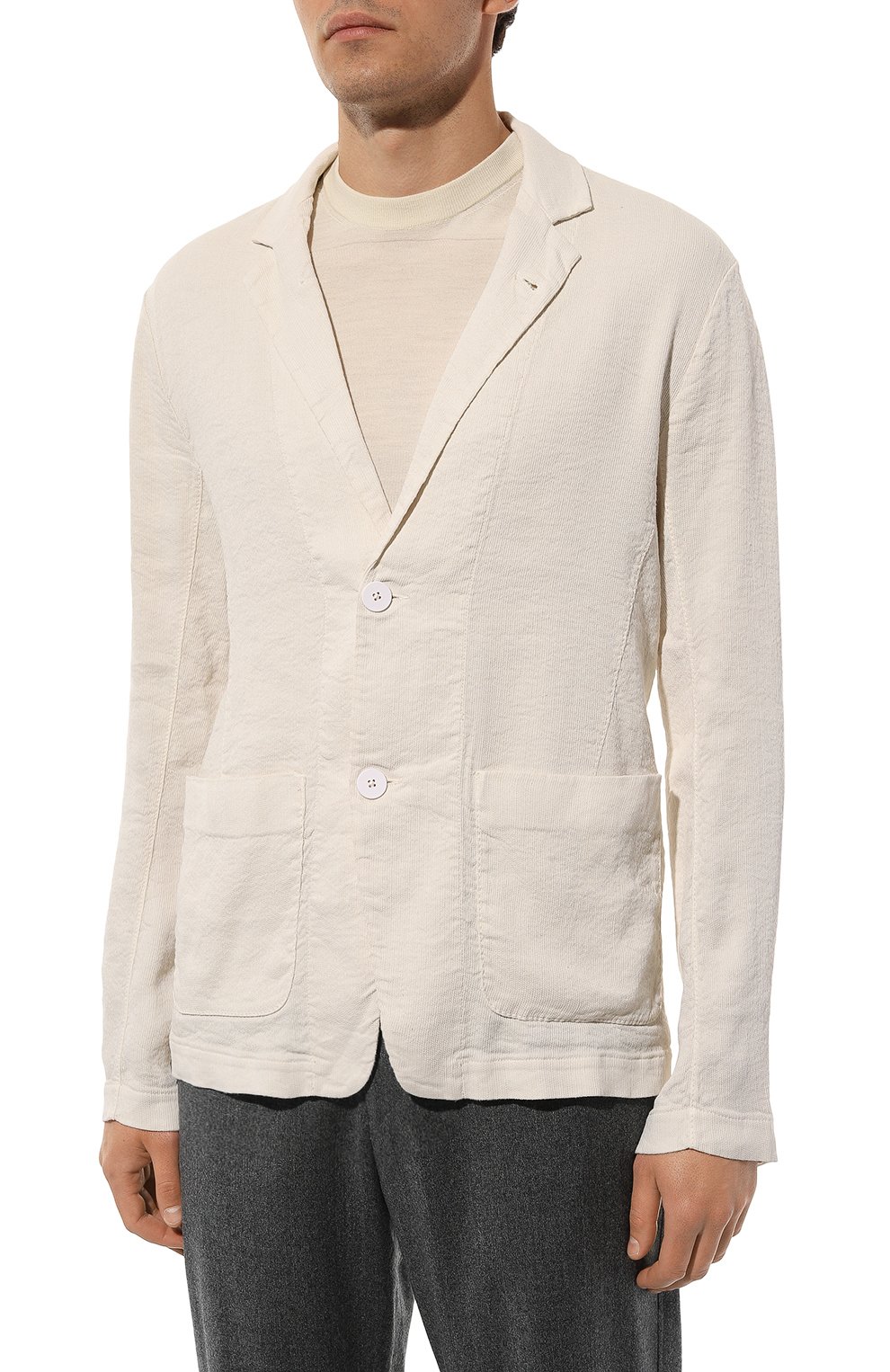 Пиджак изо льна и вискозы TRANSIT, арт. CFUTRWH171, фото 3