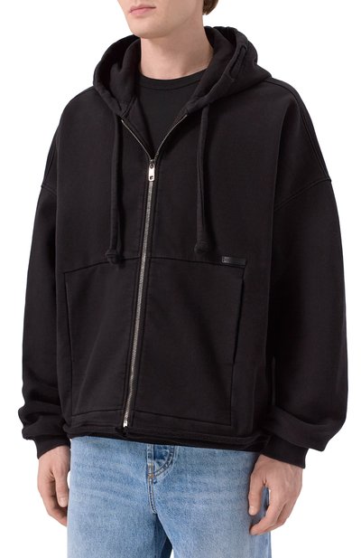 Хлопковая толстовка DOLCE & GABBANA черного цвета по цене 99950 руб., арт. G9BVJT/G7PLA, фото 3 Хлопковая толстовка DOLCE & GABBANA, арт. G9BVJT/G7PLA, фото 3