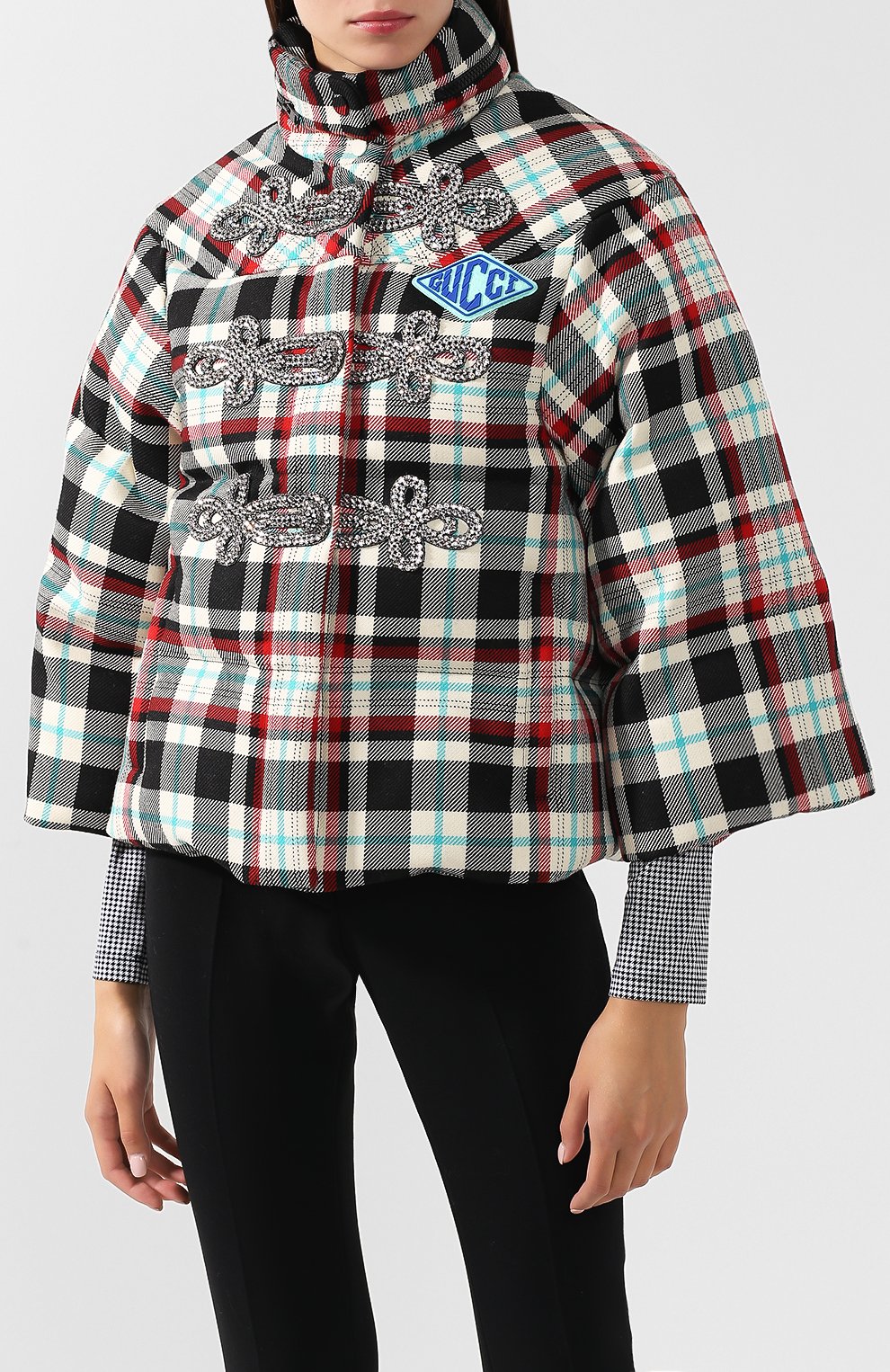 Пуховик GUCCI синего цвета по цене 253000 руб., арт. 516411/ZLK18, фото 3 Пуховик GUCCI, арт. 516411/ZLK18, фото 3