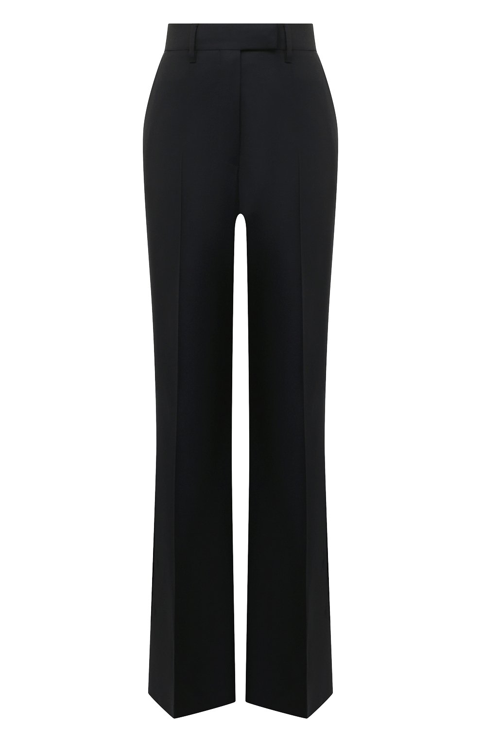 Шерстяные брюки PRADA темно-синего цвета по цене 120000 руб., арт. P237G-10GK-F0008-221, фото 1 Шерстяные брюки PRADA, арт. P237G-10GK-F0008-221, фото 1