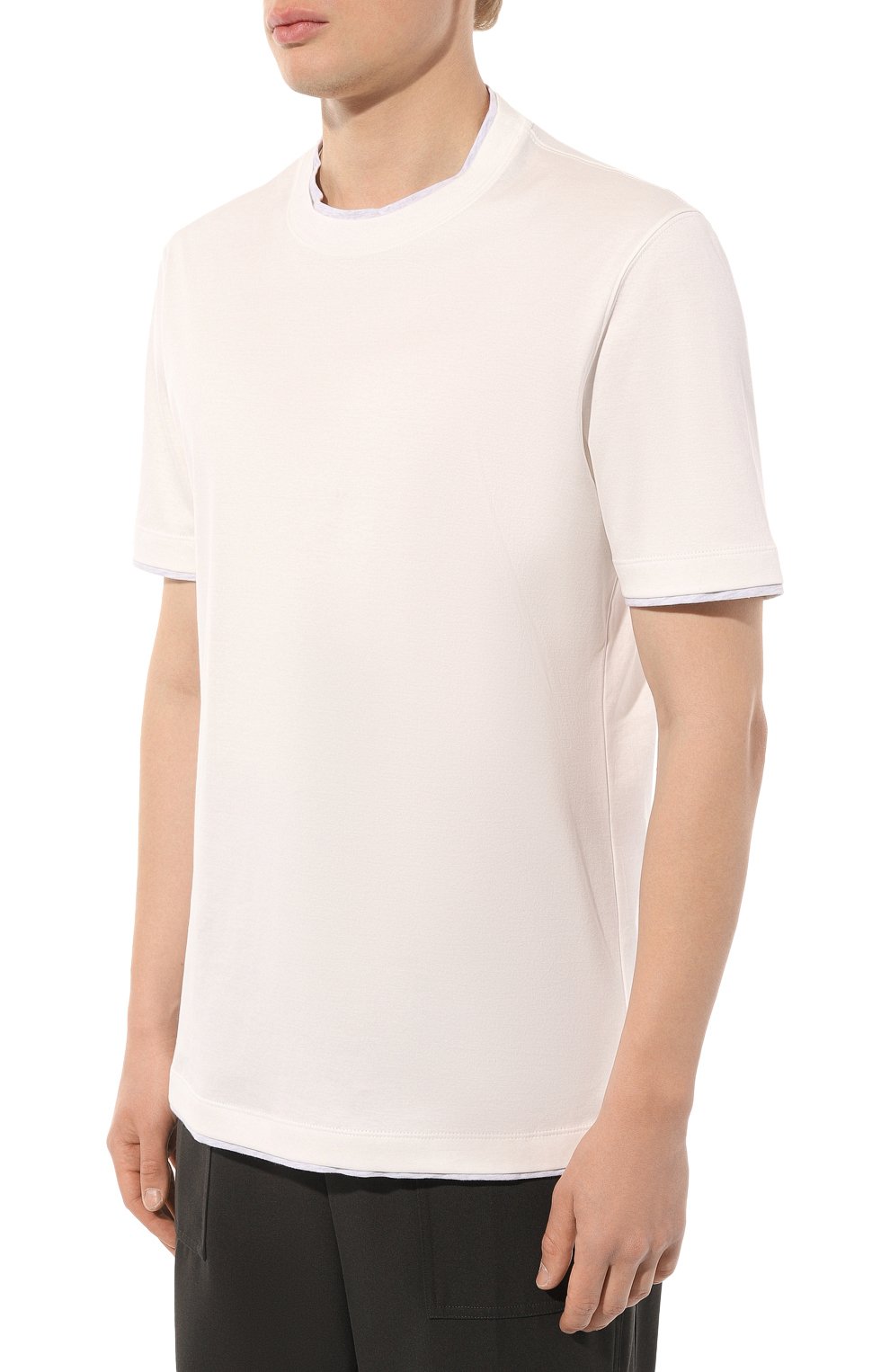 Хлопковая футболка BRUNELLO CUCINELLI, арт. M0T617427, фото 3