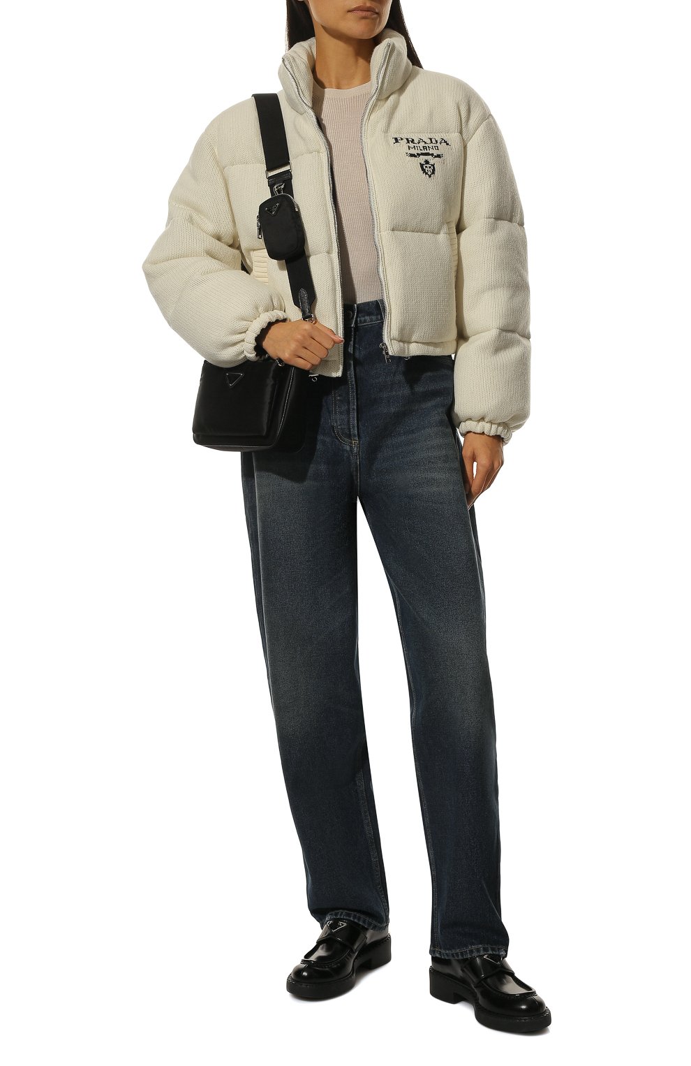 Пуховик из шерсти и кашемира PRADA, арт. 292028-10PH-F0009-212, фото 2