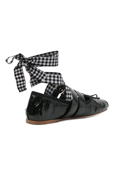 Кожаные балетки MIU MIU, арт. 5F466A/H27, фото 4