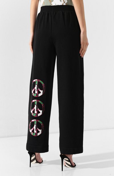 Хлопковые брюки OFF-WHITE черного цвета по цене 27350 руб., арт. 0WCH003R190030491088, фото 4 Хлопковые брюки OFF-WHITE, арт. 0WCH003R190030491088, фото 4