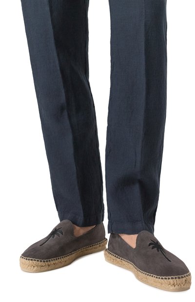 Замшевые эспадрильи palm springs MANEBI темно-серого цвета по цене 18500 руб., арт. U 8.1 C0, фото 3 Замшевые эспадрильи palm springs MANEBI, арт. U 8.1 C0, фото 3