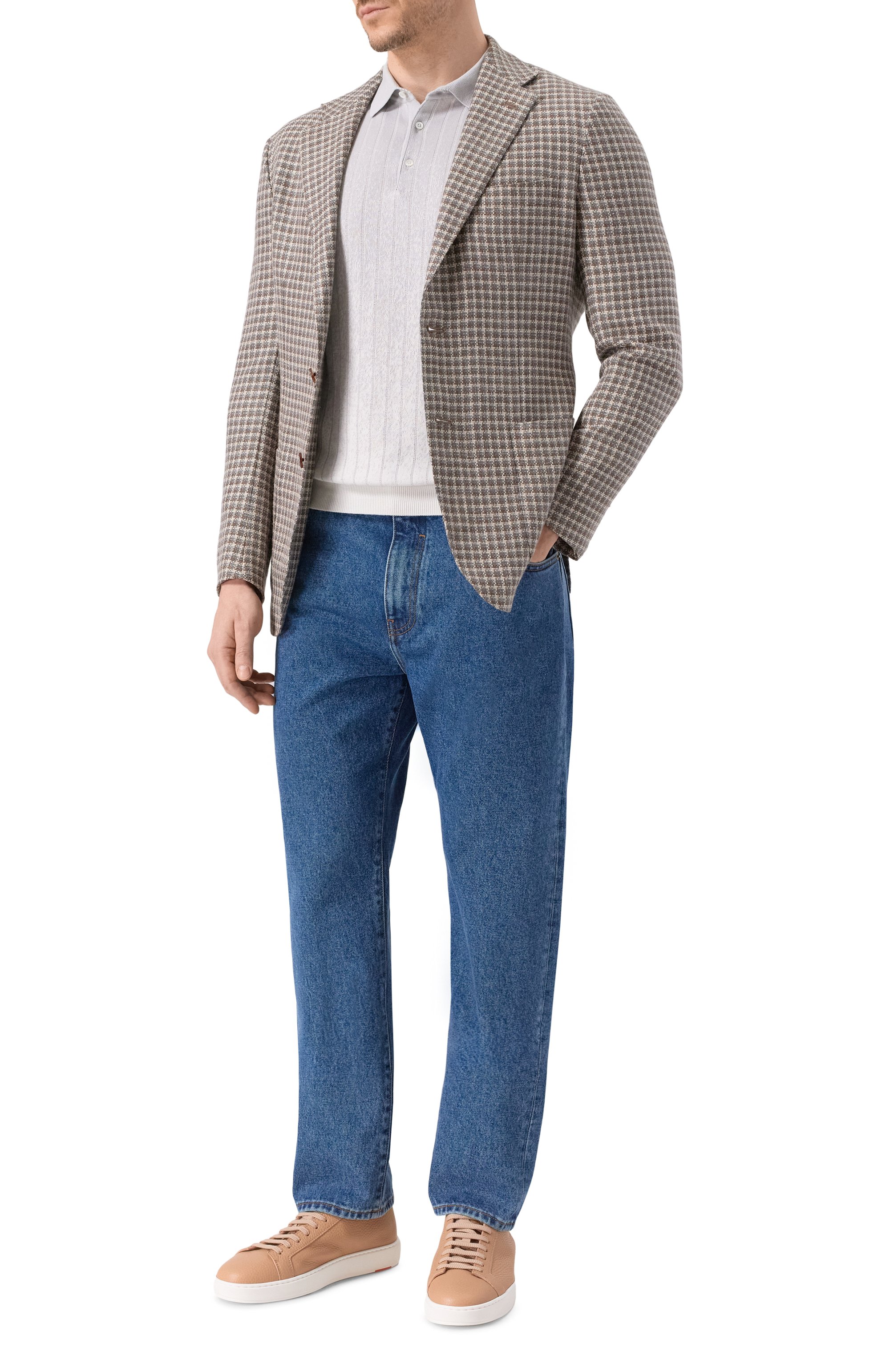 Кожаные кеды cleanic SANTONI, арт. MBCG21571BARCMMD, фото 2