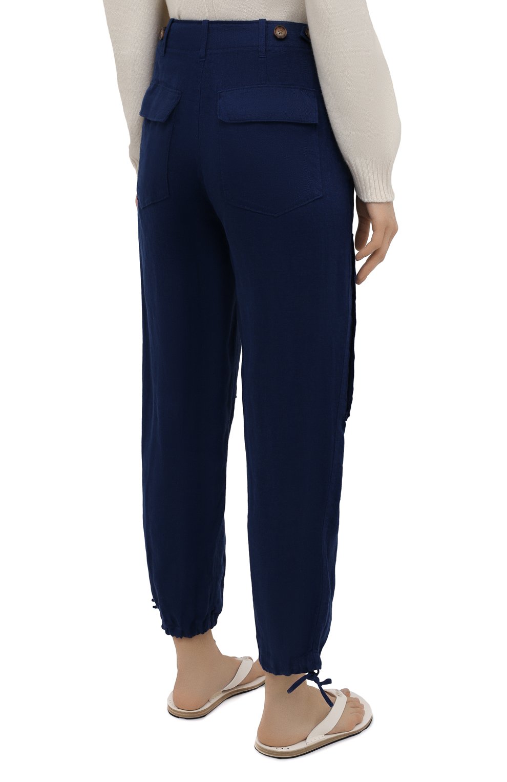 Льняные брюки POLO RALPH LAUREN, арт. 211833043, фото 4