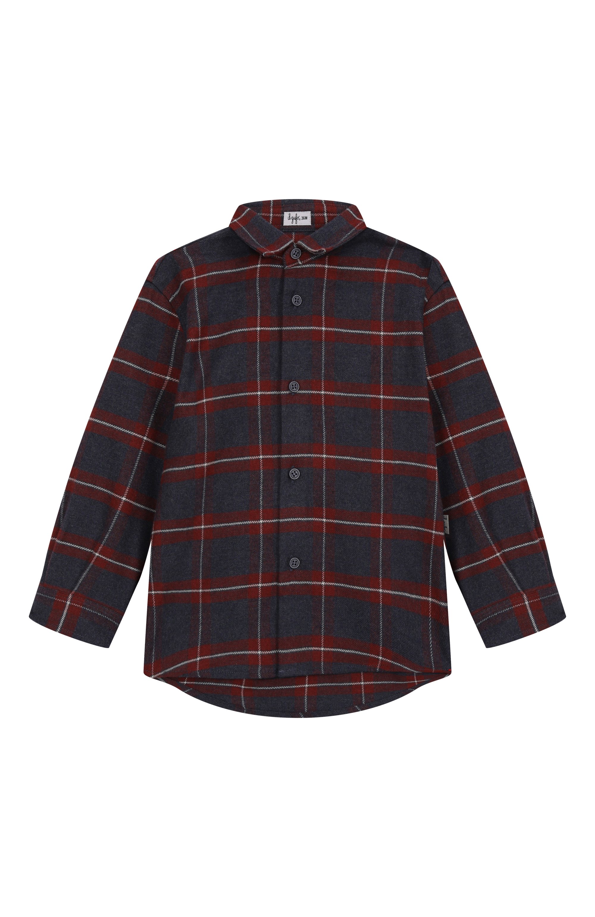 Хлопковая рубашка IL GUFO, арт. A25GCL0005C3165/24M-36M, фото 1