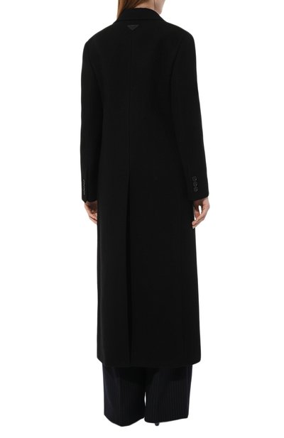 Шерстяное пальто PRADA черного цвета по цене 310000 руб., арт. P641LG-W3Q-F0002-212, фото 4 Шерстяное пальто PRADA, арт. P641LG-W3Q-F0002-212, фото 4