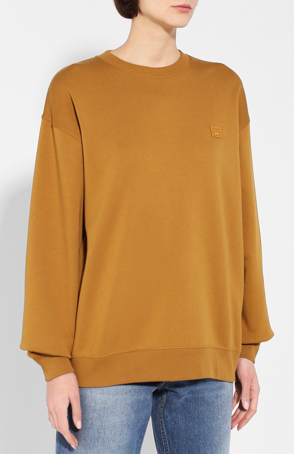 Хлопковый свитшот ACNE STUDIOS коричневого цвета по цене 22150 руб., арт. CI0010/W, фото 3 Хлопковый свитшот ACNE STUDIOS, арт. CI0010/W, фото 3
