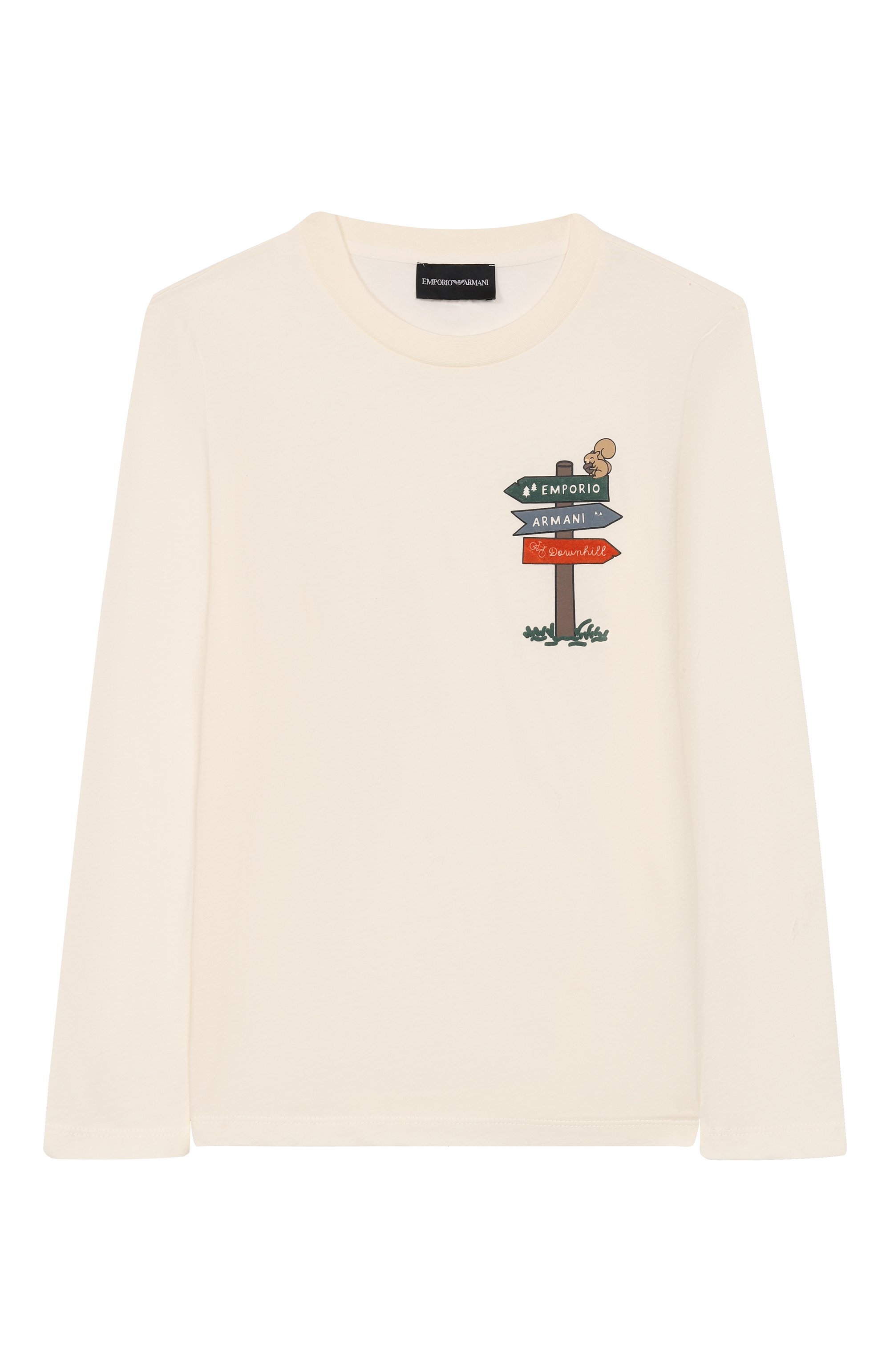 Хлопковый лонгслив EMPORIO ARMANI, арт. EB000728/AF16162, фото 1